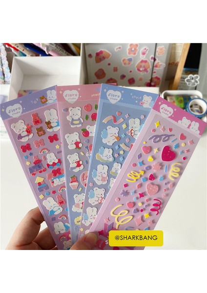 4'lü Çıkartma Seti Stili A5 Sharkbang A5 Gevşek Yaprak Sticker Albümü Çok Fonksiyonlu Kart Koleksiyonu Kitap Bağlayıcı Defter Düzenleyici Ajanda Günlük Toplama Kitap (Yurt Dışından)