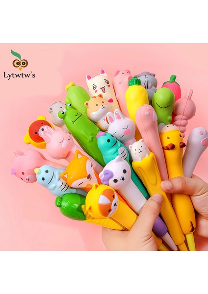 Bir Stil G Lytwtw'nin Sevimli Yumuşak Jel Kalem Kawaii Kırtasiye Ofis Okul Malzemesi Yaratıcı Tatlı Güzel Sevimli Karikatür Kalem (Yurt Dışından) fiyatları