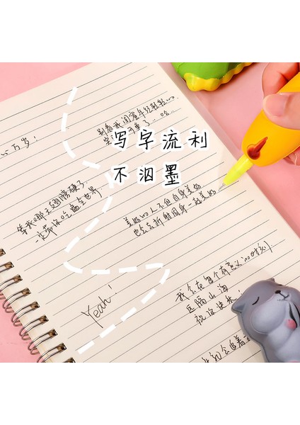 Bir Stil G Lytwtw'nin Sevimli Yumuşak Jel Kalem Kawaii Kırtasiye Ofis Okul Malzemesi Yaratıcı Tatlı Güzel Sevimli Karikatür Kalem (Yurt Dışından) indirimleri