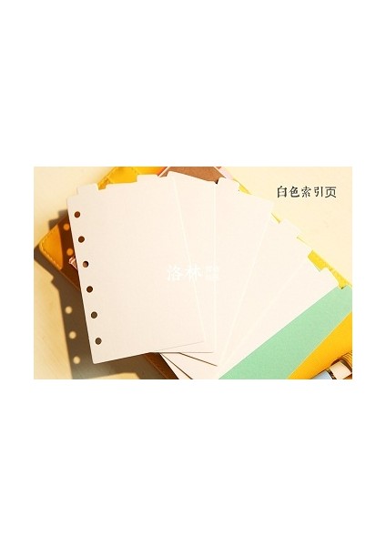 Beyaz Üst Stil B5 9 Delik Planner Günlük Ayırıcıları Üst Sekme A5 A6 A7 B5 A4, Siyah Kraft Beyaz Indeks Ayırıcı Kağıt Dashboard (Yurt Dışından)