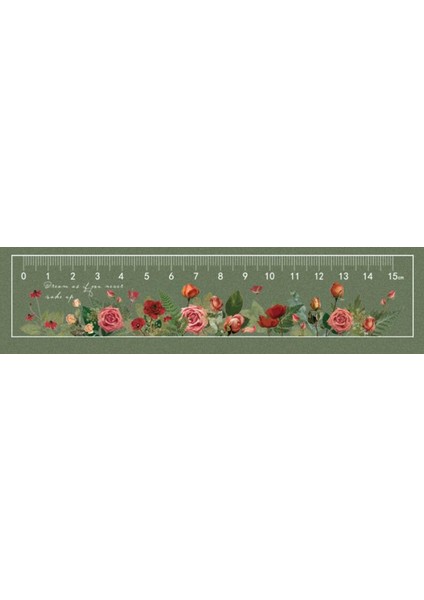 No.3 Tarzı 15 cm Plastik Düz Cetvel Güzel Retro Çiçek Papatya Gül Yaratıcı Yeni Cetveller Sevimli Okul Aksesuarları (Yurt Dışından)