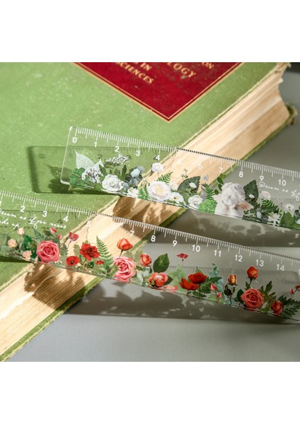 No.3 Tarzı 15 cm Plastik Düz Cetvel Güzel Retro Çiçek Papatya Gül Yaratıcı Yeni Cetveller Sevimli Okul Aksesuarları (Yurt Dışından)