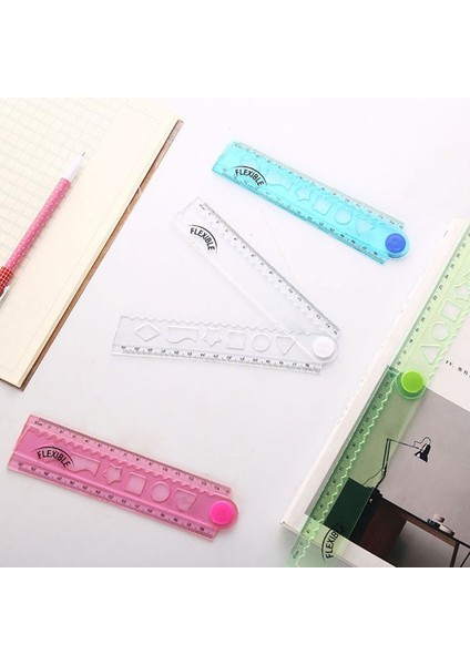30 cm Kore Esnek Katlanabilir Cetvel Çok Fonksiyonlu Plastik Çizim Cetveli - Ofis Okul Kırtasiye Öğrenciler Çocuklar Hediye (Yurt Dışından) modelleri