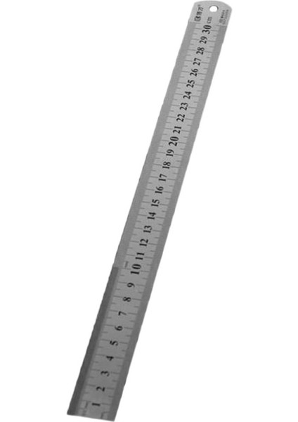 Paslanmaz Çelik Metal Cetvel 30CM Düz Cetvel Ölçüm Çift Taraflı Dikiş Ayak Dikiş ve Okul Kırtasiye Için (Yurt Dışından)