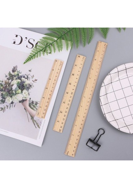 30CM Tarzı 20CM 30CM Ahşap Cetvel Çift Taraflı Öğrenci Ofis Okul Ölçüm Aracı Kırtasiye Düz Fotoğrafçılık Aksesuarları (Yurt Dışından) fiyatları