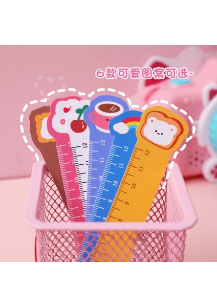Kahverengi 5 Adet Tarzı Karikatür Pet Düz Cetvel Kitap Ayracı Boyama 12CM Ölçek Cetvel Bükülebilir Öğren Kawaii Kırtasiye Ofis Okul Malzemeleri (Yurt Dışından) fırsatları