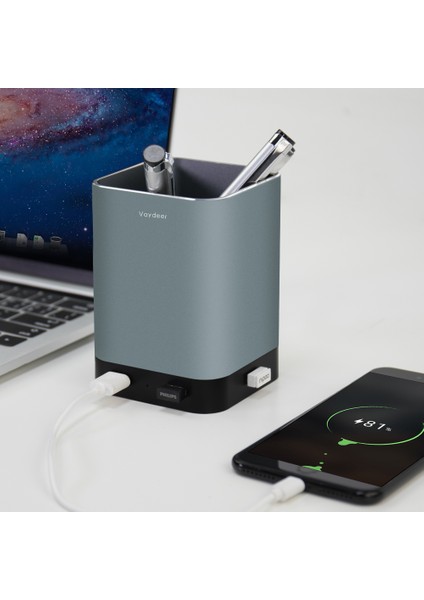 Alüminyum USB Kalem Kalemlik 4 USB 2.0 Portlu Ofis ve Ev Için Dayanıklı ve Sağlam (Yurt Dışından) fırsatları