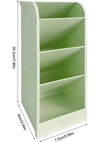 8X20CM Bir Yeşil Stil Kalem Depolama Fırça Standı Masa Kalem Tutucu Okul Malzemeleri Kawaii Kırtasiye ve Ofis Makyaj Depolama Kutusu (Yurt Dışından)