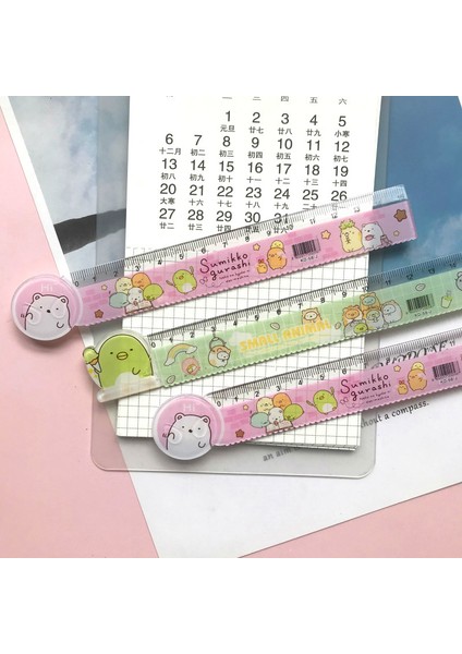 No.1 Tarzı Japon Anime Demon Slayer Sumikko Gurashi Plastik Düz Cetvel Sevimli Kawaii Kırtasiye Ölçüm Aracı Okul (Yurt Dışından) modelleri