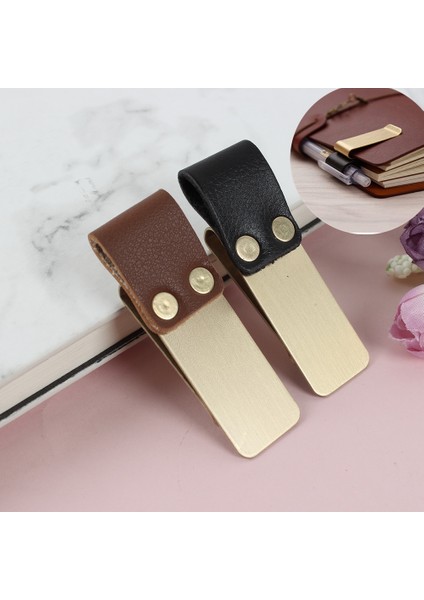 Yeşil Stil Defter Retro Deri Günlük Kalem Tutucu Yer Işareti ile Metal Klipsli Kalem Tutucu Kalem Klipsi (Yurt Dışından) fiyatları