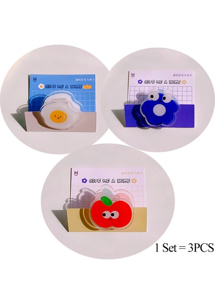 3pcs-Dosya Klipleri Stili 2021 Sevimli Akrilik Kalemlik Yeni Yaratıcı Sevimli Ayı Kalem Kutusu Ofis Kırtasiye Depolama Rafı Masaüstü Düzenleyici (Yurt Dışından)