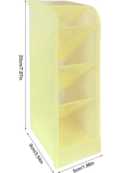5X20CM B Sarı Stil Kalem Depolama Fırça Standı Masa Kalemtıraşı Tutucu Okul Malzemeleri Sevimli Kırtasiye ve Ofis Makyaj Saklama Kutusu (Yurt Dışından)