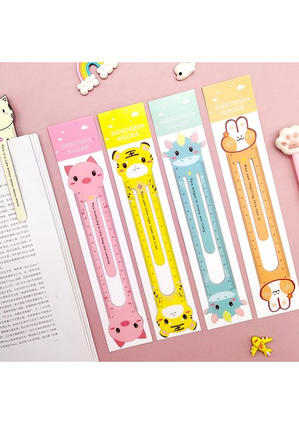Ben Stil Ellen Brook ve Renkli Hayvanlar Kawaii Kırtasiye Çizgi Film Hediye Kore Ofis Okul Kedi Düz Plastik Cetvel (Yurt Dışından) fiyatları
