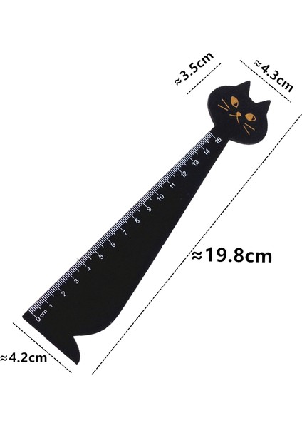 Karışık 2 Renk Stili 2 Adet Yeni Vintage Sevimli Şanslı Kedi Ahşap Cetvel Kitap Ayraç 15 cm Ahşap Düz Cetvel Öğrencilerin Kendi Yapım Araçları (Yurt Dışından) indirimleri