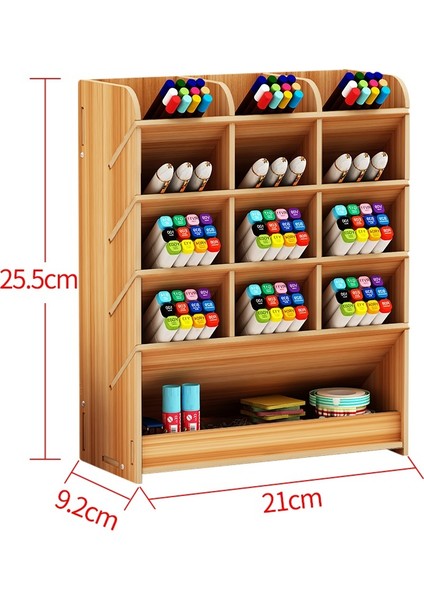 B-Siyah Stili Zarif Yaratıcı Ofis Masaüstü Çok Fonksiyonlu Depolama Kutusu Kişiselleştirilmiş Kalemlik Dekoratif Raf Depolama Kutusu (Yurt Dışından) fiyatları