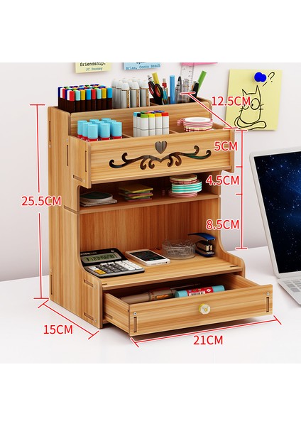 B-Siyah Stili Zarif Yaratıcı Ofis Masaüstü Çok Fonksiyonlu Depolama Kutusu Kişiselleştirilmiş Kalemlik Dekoratif Raf Depolama Kutusu (Yurt Dışından) fırsatları