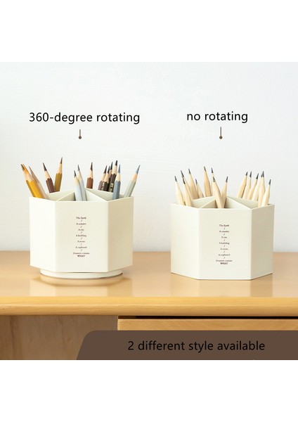 Pembe Dönen Stil Yeni Gelen 360 Derece Dönebilen Masaüstü Depolama Kutusu Büyük Kapasiteli Ruj Makyaj Kalem Organizatörü Bucket Okul Kırtasiye (Yurt Dışından) fırsatları