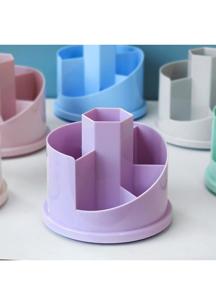 Dönen Yeşil Stil Yok Morandi Renkli Çok Fonksiyonlu Yuvarlak Kalem Tutucu Büyük Kapasiteli 360 Derece Dönebilen Makyaj Fırça Saklama Kutusu Okul Kırtasiye (Yurt Dışından) indirimleri