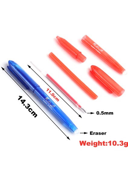 8 Adet Pembe Kalem Stili 8 Adet Silinebilir Jel Kalem Veya Dolum Çubuğu Yıkanabilir Kolu Sihirli Silinebilir Kalem Dolumları Okul Yazma Araçları Kawaii Kırtasiye (Yurt Dışından)
