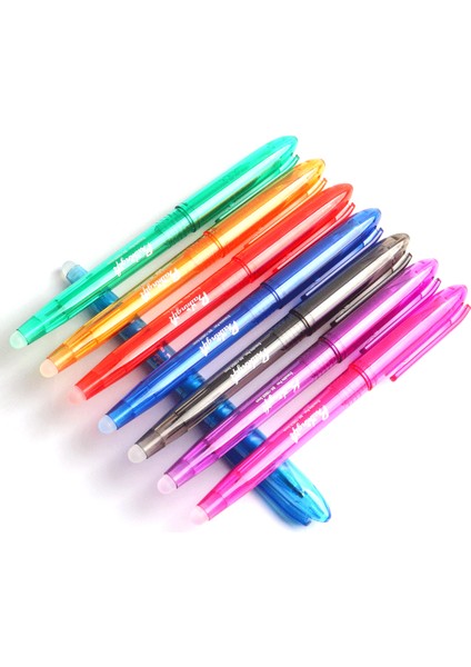 8 Adet Pembe Kalem Stili 8 Adet Silinebilir Jel Kalem Veya Dolum Çubuğu Yıkanabilir Kolu Sihirli Silinebilir Kalem Dolumları Okul Yazma Araçları Kawaii Kırtasiye (Yurt Dışından)