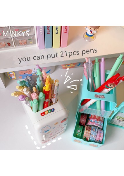 1 Kendin Yap Sticker1 Stili ile Kawaii Buzdolabı Kalemlik Dıy Sticker Makyaj Kalemleri Saklama Kutusu Yaratıcı Okul Kırtasiye (Yurt Dışından) indirimleri