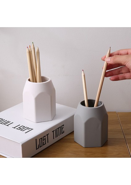 Gri Tarzı Yeni Basit Silikon Kalem Tutucu Kalemlik Masaüstü Depolama Kutusu Masa Ofisi Düzenleyici Tutucu Okul Kırtasiye Malzemeleri (Yurt Dışından) fiyatları