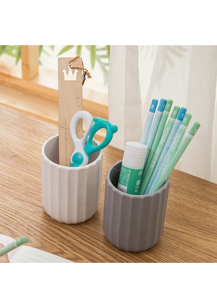 Gri Tarzı Yeni Basit Silikon Kalem Tutucu Kalemlik Masaüstü Depolama Kutusu Masa Ofisi Düzenleyici Tutucu Okul Kırtasiye Malzemeleri (Yurt Dışından) modelleri