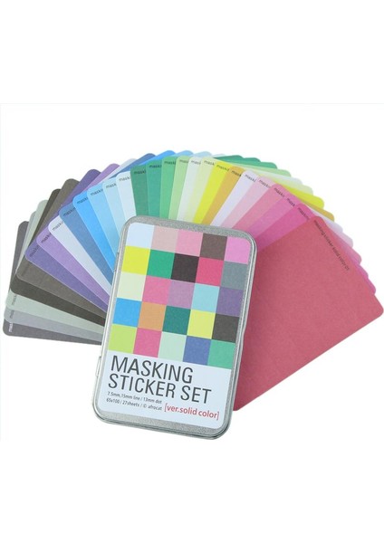 E Stili Kore Ofis Kırtasiye Kutu El Kitabı Sticker Seti Sticker Kendin Yap Ajanda Sticker Okul Malzemeleri (Yurt Dışından)