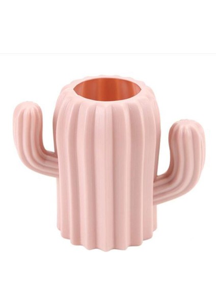 Pembe Tarzı Kaktüs Masaüstü Kalemlik Yaratıcı Öğrenci Kırtasiye Depolama Kutusu Kalem Kapları Fırça Pot Ofis Malzemeleri (Yurt Dışından)