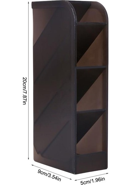 5X20CM B Siyah Stil Kalem Depolama Fırça Standı Masa Kalemtıraşı Tutucu Okul Malzemeleri Sevimli Kırtasiye ve Ofis Makyaj Saklama Kutusu (Yurt Dışından)