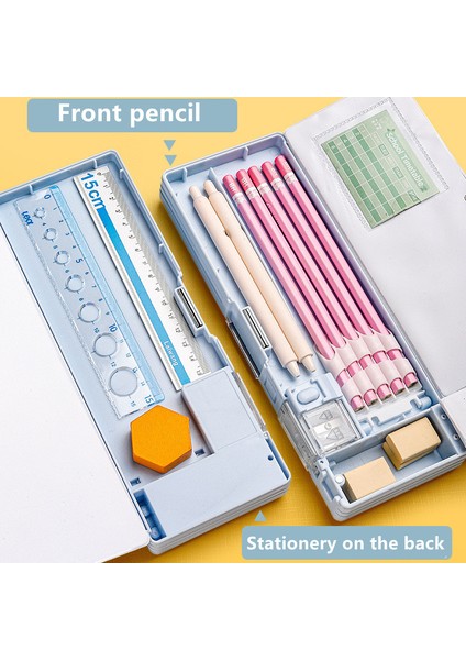 A2 Stili Çizgi Film Kırtasiye Kutusu ve Kalemtraşlı Plastik Kalem Kutusu Okul Saklama Kutusu Çocuk Sevimli Kalem Kutusu Öğrenci Kalem Kutusu Hediyeler (Yurt Dışından) fırsatları