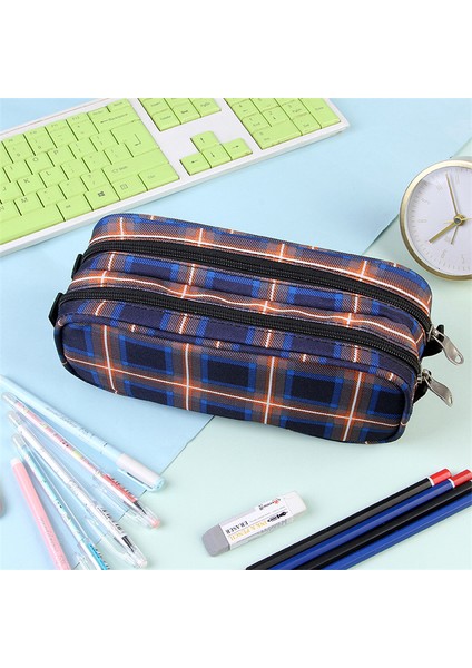 Kalem Kutuları Stili Kore Sevimli Kutu Kalem Çantası Büyük Kılıflar 3 Fermuarlı Okul Malzemeleri Mücevherleri Malzemeleri (Yurt Dışından)