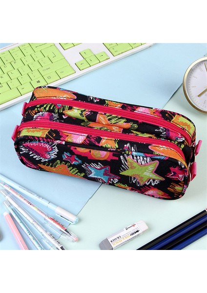 Kalem Kutuları Stili Kore Sevimli Kutu Kalem Çantası Büyük Kılıflar 3 Fermuarlı Okul Malzemeleri Mücevherleri Malzemeleri (Yurt Dışından) modelleri