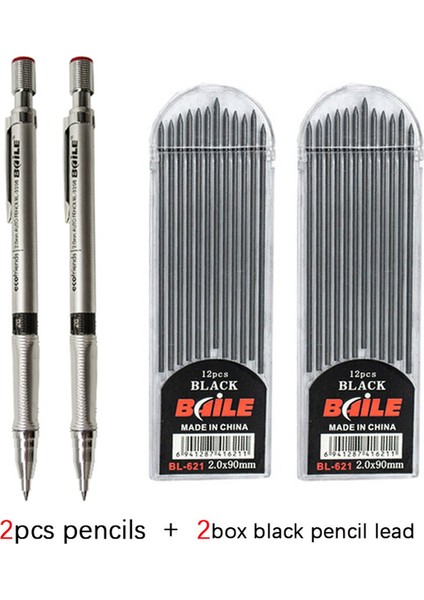 F Stilini Ayarla Mekanik Kalem Yaratıcı 2b Otomatik Kalemler Gri Renkli Kurşun Seti Çizim Kalemi Kırtasiye (Yurt Dışından)