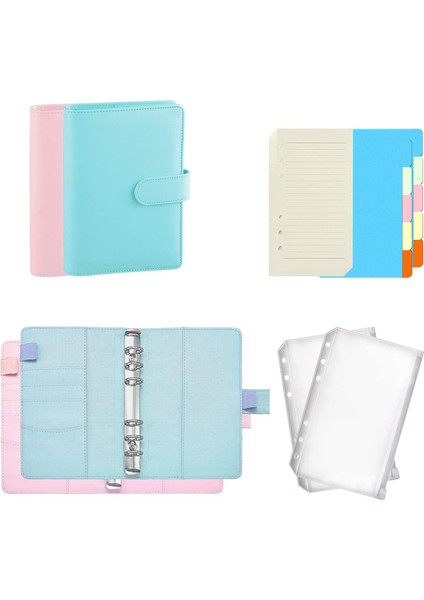 Type2 Yeşil Stil 2022 A6 Defter Cüzdanı Bütçe Planlayıcı Organizatör Nakit Bütçe Zarf Sistemi Pu Deri Fermuarlı Cebi Etiket Etiketleri (Yurt Dışından)