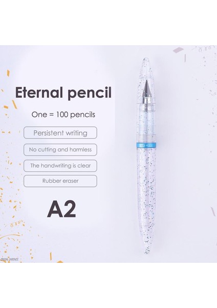 Mavi Stil Sınırsız Yazma Kapasitesine Sahip Siyah Teknoloji Mürekkepsiz Kalem - Magic Kalem Macaron Renkli Ücretsiz Kalemtıraşlı Kalem (Yurt Dışından)