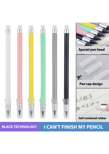 Mavi Stil Sınırsız Yazma Kapasitesine Sahip Siyah Teknoloji Mürekkepsiz Kalem - Magic Kalem Macaron Renkli Ücretsiz Kalemtıraşlı Kalem (Yurt Dışından) indirimleri