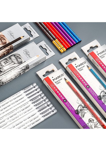 7060 3 Karışım Stili Türkçe E-Ticaret Başlığı: Marco Yüksek Işık Beyaz Eskiz Kömür Yumuşak Orta Sert Karbon Kalem (Yurt Dışından) modelleri