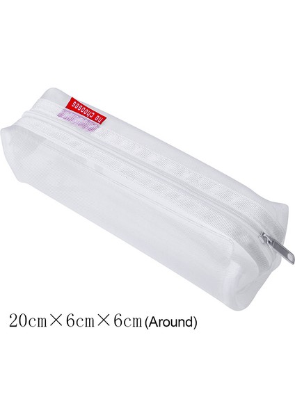 NO.3302 Stili Kawaii Büyük Kapasiteli Kalem Çantaları Şeffaf File Kalem Kutusu Sevimli Kalem Çantaları Kızlar Hediye Okul Malzemeleri Kore Ofis Kırtasiye (Yurt Dışından)