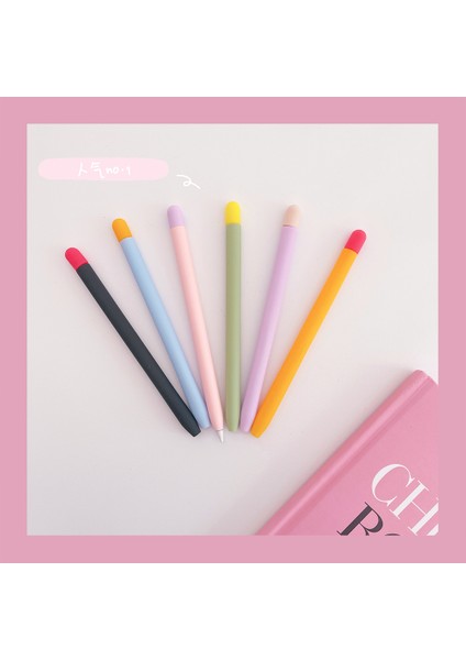 B-Mor Apple Pencil Için Kılıf Kalem Kutusu Renk Uyumlu Kılıf Anti-Kayma Anti-Düşme Kalem Kapağı (Yurt Dışından)