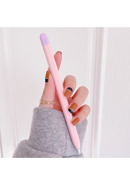 B-Mor Apple Pencil Için Kılıf Kalem Kutusu Renk Uyumlu Kılıf Anti-Kayma Anti-Düşme Kalem Kapağı (Yurt Dışından)