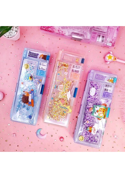 F Stili Yeni Ute Çok Fonksiyonlu Kum Glitter Stil Kalem Kutusu Büyük Kapasiteli Kırtasiye Kutusu Yaratıcı Okul Malzemeleri Kalem Kutusu (Yurt Dışından) fiyatları