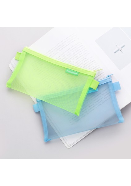 NO.3307 Tarzı Kawaii Büyük Kapasiteli Kalem Çantaları Şeffaf File Kalem Kutusu Sevimli Kalem Çantaları Kızlar Hediye Okul Malzemeleri Kore Ofis Kırtasiye (Yurt Dışından) modelleri