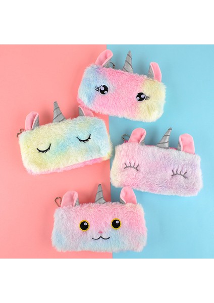 G Tarzı Sevimli Unicorn Kalem Kutusu Kedi Lazer Malzemeleri Çanta Renkli Kalemlikler Trousse Scolaire Estuche Lapices (Yurt Dışından) indirimleri