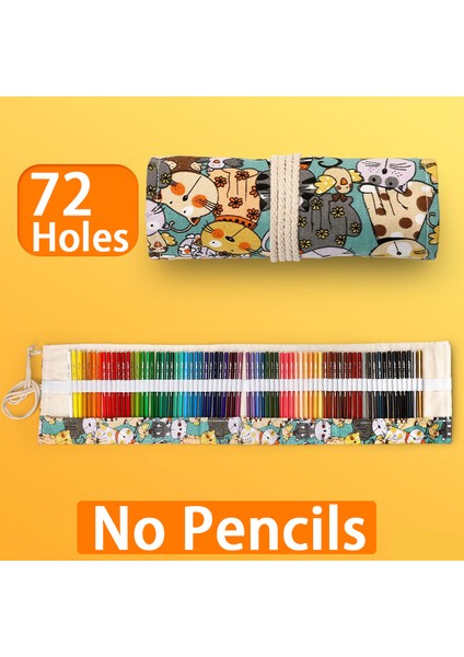 72 Delik Kalem Stili Yok Sanat Fırçaları Makyaj Fırçaları Kawaii Kedi Kalem Kutusu Kutu Okul Için Çocuklar Için Ofis Estuches Escolares Kalem Kutusu (Yurt Dışından)