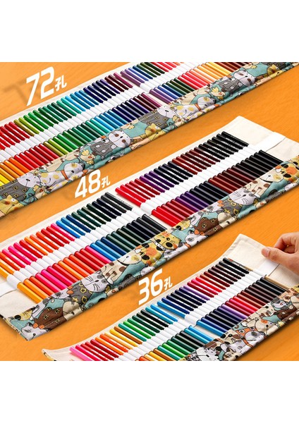 72 Delik Kalem Stili Yok Sanat Fırçaları Makyaj Fırçaları Kawaii Kedi Kalem Kutusu Kutu Okul Için Çocuklar Için Ofis Estuches Escolares Kalem Kutusu (Yurt Dışından) indirimleri