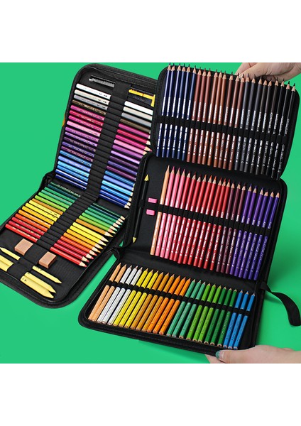 B-48DELİK Stili Büyük Siyah Kalem Kutusu Delikli Katlanabilir Kırtasiye Saklama Sanat Kalemleri Boyama Kalem Kutu Çantaları Okul Ofis Hediye (Yurt Dışından) modelleri