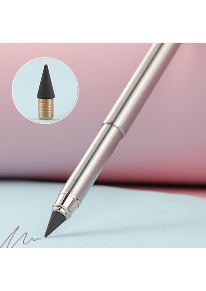 3 Adet Kalem Kafası Stili Geri Çekilebilir Sonsuz Kurşun Mini Metal Mürekkepsiz Sınırsız Yazma Kalem Yaratıcı Imza Kalem Çocuklar Için Hediye Kırtasiye (Yurt Dışından) fiyatları
