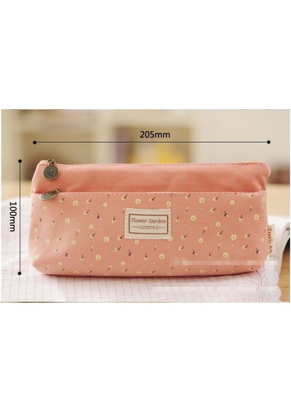 Pembe Stil Okul Ofis Malzemeleri Için Taşınabilir Öğrenci Kırtasiye Saklama Kalemtıraş 4 Renkli Çift Fermuarlı Kalemtıraş Kutuları Kalemler (Yurt Dışından)