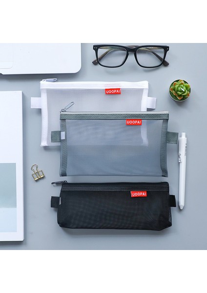 Küçük Mavi Stil Şeffaf Fileli Kalem Kutusu Renkli Kalem Kılıfı Kalem Çantası Öğrenciler Sınav Kırtasiye Depolama Çantası Okul Ofis Malzemeleri (Yurt Dışından) modelleri